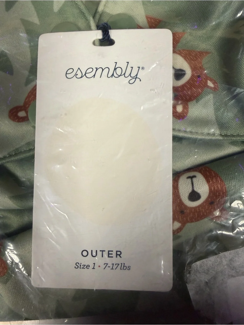 Esembly Cloth Diaper Cover, Size 1 (NEW)